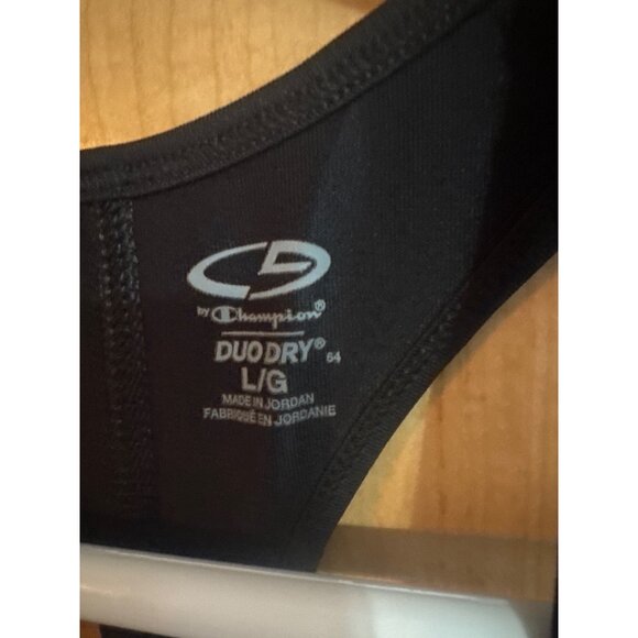 Champion C9 Duo Dry Racerback Tank Top Black & Multicolor L/G 29L x 18W - Picture 4 of 5